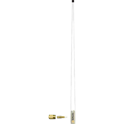 528-VW – DIGITAL ANTN VHF Radio Antenna, For Use With VHF Marine Radio Monopole 4 Feet Length 4dB Gain White With Sta...